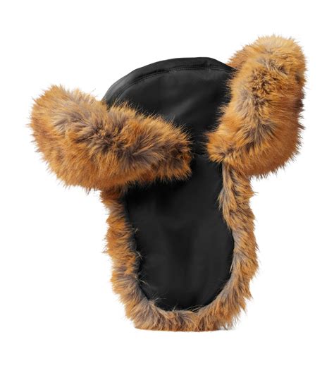 burberry fur trapper hat